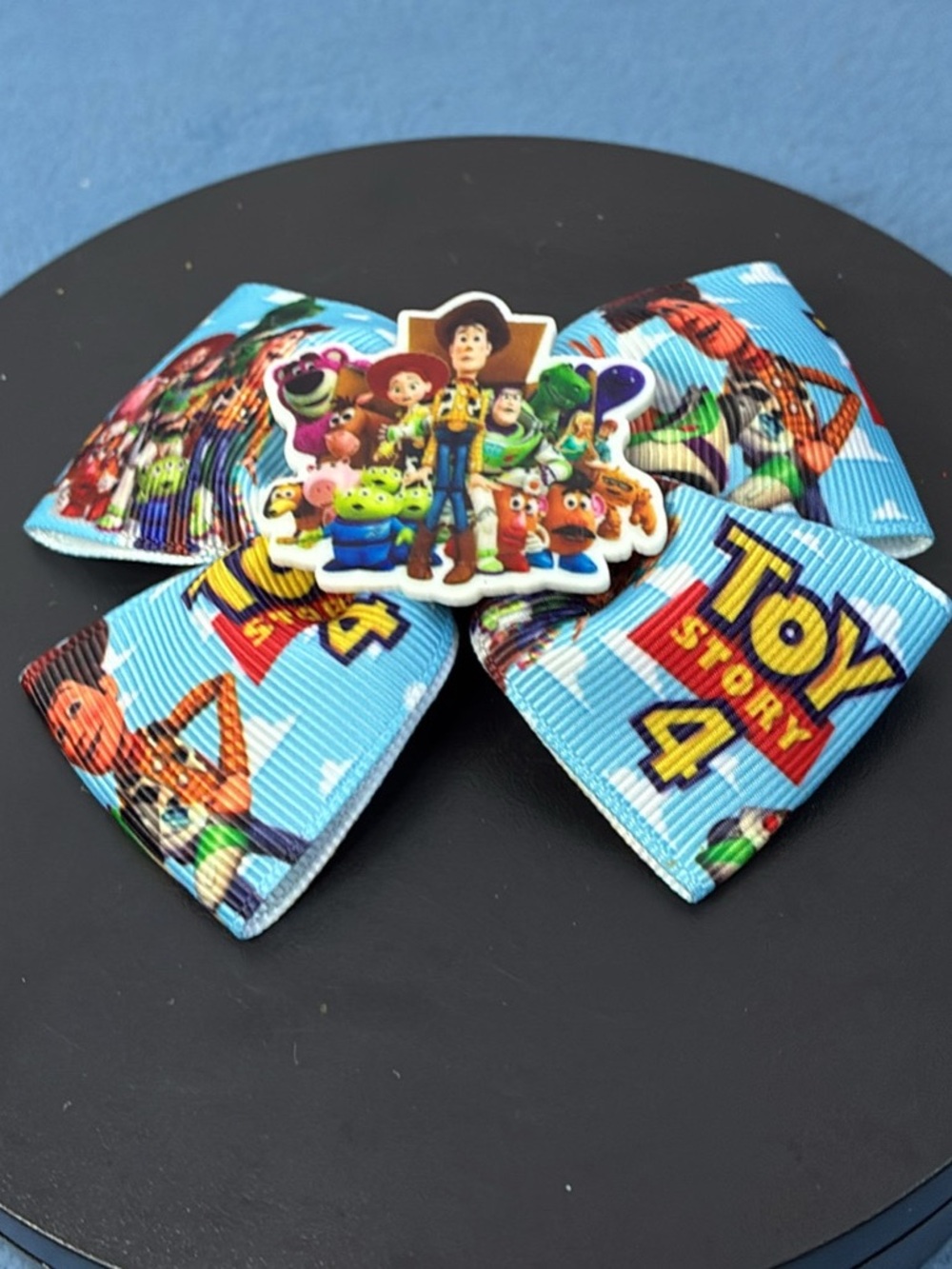 Girls Toy Story 4 Blue Character Bow Hair Clip